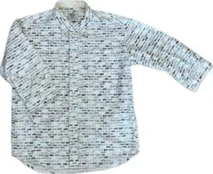 THE SHARKEY'S GALLERY 車プリント七分袖シャツ M