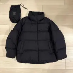 ULTRA LIGHT DOWN ネイビー コクーンジャケット S 収納袋付き