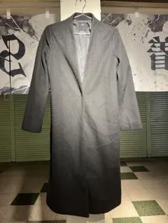 AZUL BY MOUSSY ノーカラー ロングコート ブラックのサムネイル