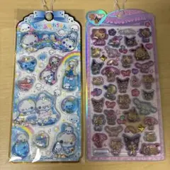 ぷくぷくあわわちゃん　ウォーターインシール　日焼けキティ　うるちゅるポップシール