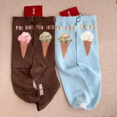 Pink House ソックス 2足セット アイスクリーム　ロリータのサムネイル