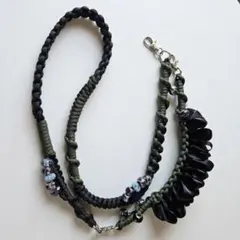 【711】ブラック　ミリタリー　ガーリィ　マルチストラップ　ショルダーストラップ