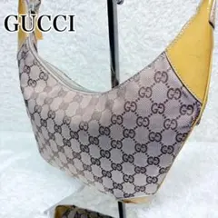 GUCCI グッチ GGキャンバス ワンショルダーバッグ 001 4158 黄色