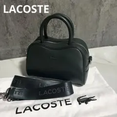 LACOSTE ラコステ ショルダーバッグ 牛革 ハンドバッグ ダークグリーンのサムネイル