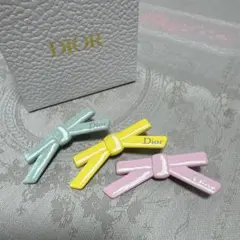 Dior ヘアピン 3点セット パステルカラー