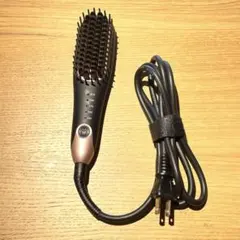 ブラシヘアアイロン ブラック・ローズゴールド アゲツヤ ストレートアイロン