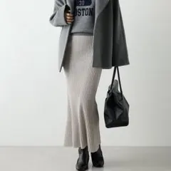 美品】Whim Gazette ZIPリブスカート レディース - メルカリ