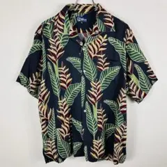 Reyn Spooner アロハシャツ 半袖　ヘリコニア柄 XL ネイビー系のサムネイル
