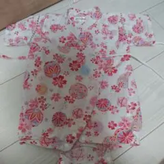 くろわっさんすべべ ベビー甚平 80サイズ