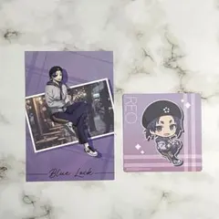 ブルーロック　まねきねこ　御影玲王　コースター　ポストカード