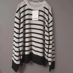しまむら　プラスサイズ　ボーダー　ニット　セーター　ゆったり