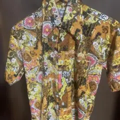 古着ポリエステル柄シャツヴィンテージ