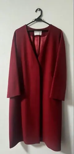 UNITED ARROWS ノーカラーウールコート