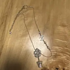 美品】 CCロゴ ネックレス ハートビジュー ♡ 新品未使用 刻印あり 