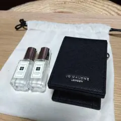 ジョーマローンロンドンチェーン付ポーチ＋9ml香水2本＋巾着＋キーホルダー