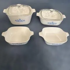 コーリンクウェア キャセロール スパイスオーライフ4点セット岩城硝子 コーリンクウェア キャセロール スパイスオーライフ4点セット岩城硝子
