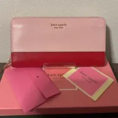 開店セール☆新品未使用 美品 ケイトスペード レザー スペンサー ロゴ 長財布③