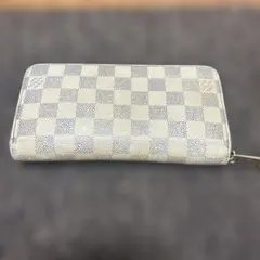 モ*公様 ルイヴィトン　ダミエ　ホワイト　ジッパー付き長財布