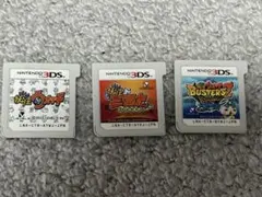 妖怪ウォッチ まとめ売り 3DS ソフト 3本セット初代・バスターズ2・三国志