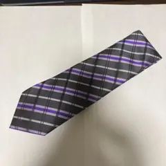 ネクタイ　ブラック　パープル　紫