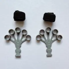 フィンガーパワー 2個セット - 調整可能な強度 握力強化、回復、ストレス解消