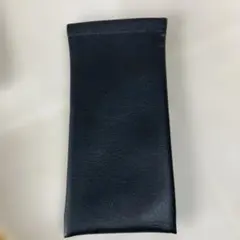 黒い合成皮革メガネケースZoff