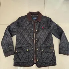POLO　ラルフローレン ブラック キルティングコート150センチ