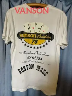 VANSON 　トランプグラフィック Tシャツのサムネイル