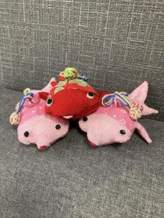 ちりめん細工「金魚」2匹セット② - メルカリ