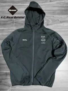 F.C.Real Bristol ベンチレーションフーディー パーカー 黒 Sのサムネイル