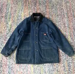 80'sDickiesディッキーズ/カバーオール/デニムジャケット/48