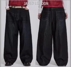 JADED LONDON ダークデニム ワイドレッグパンツ　w32 tig着用