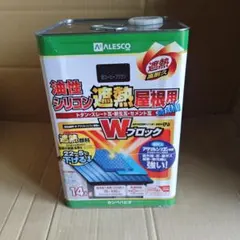 未使用 塗料 油性シリコン遮熱屋根用 14L 新ぎん黒2号 カンペハピオ 