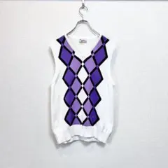 J LINDEBERG ジェイリンドバーグ ニットベスト ゴルフ ホワイト M