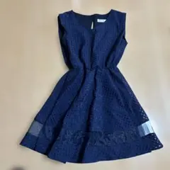 Bye Bye ネイビー ノースリーブ ワンピース