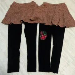 スカート付きレギンス ボトムス