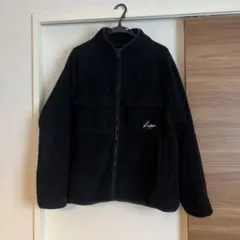 Kappa ブラック フリースジャケット