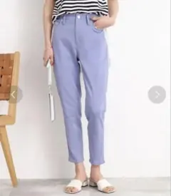 SHOO・LA・RUE （UV）ベーシックスキニーパンツ　ブルー　S