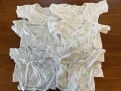 ベビー肌着 10枚セット 白系 薄い青系