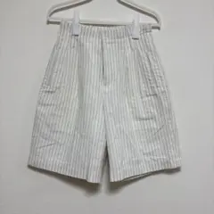 nano universe Garde Robe リネン混ハーフパンツ