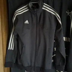 adidas ジャージセット ダークグレー 3本ライン