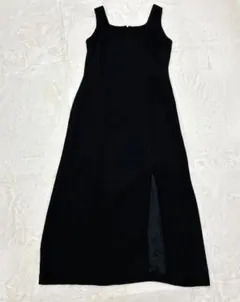 ローラアシュレイ ブラックキャミワンピース スリット11号 M～Lサイズ