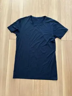 ユニクロ　エアリズム Tシャツ Lサイズ 紺　ネイビー