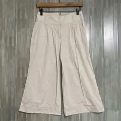 ジョルジュレッシュ　ワイドタックパンツ　七分丈　ベージュ　36 / S