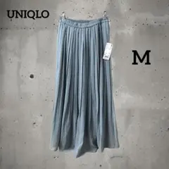 8m8 ユニクロ ハイウエスト シフォン プリーツスカート