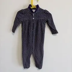 Ralph Lauren 12M 紫色柄ロンパース