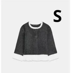 【完売品】 ZARA ポプリンコンビニットジャケット Sサイズ