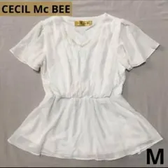 セシルマクビー　CECIL McBEE ブラウス　レース　シフォン