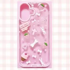 ꒰ 水玉もよう♡ iPhone16ケース꒱ 量産 地雷 平成女児