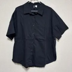 Ｈ＆Ｍ　シャツ　半袖　黒　オーバーサイズ